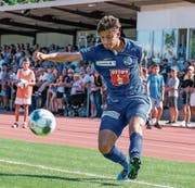David Mistrafovic im Cup gegen Calcio Kreuzlingen. (Bild: Martin Meienberger/Freshfocus, 18. August 2019)