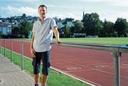 Reto Sonderegger befindet sich mitten im Wahlkampf. Hier oben auf dem Ebnet in Herisau findet er Ruhe in stressigen Tagen. Bild: Astrid Zysset