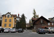 Wie genau es mit dem Dillier-Haus (gelb) und der Kupferschmiede (braun) in Sarnen weitergeht, ist noch offen. (Archivbild: Philipp Unterschütz)