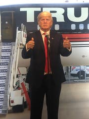 «America first»: Präsident Donald Trump ist das beliebteste Sujet im Wachmuseum in Keystone. Bild: dwe