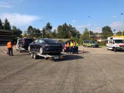 Die Zuger Polizei kontrollierte in den Gemeinden Cham und Baar Fahrzeuge. (Bild: PD)