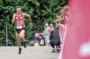 Daniel Hubmann auf dem Weg zum Sieg. (Bild: Nadja Schärli (Stans, 1. September 2019))