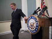 Wegen US-Senator Rand Paul waren Änderungen bei der Steueramtshilfe zwischen der Schweiz und den USA jahrelang blockiert. Nun sind die Änderungen in Kraft getreten. (Bild: KEYSTONE/AP/J. SCOTT APPLEWHITE)