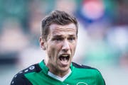 Mario Leitgeb, hier noch im Dress des FC St.Gallen. (Bild: Benjamin Manser)