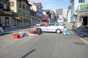 Blick auf die Unfallstelle. (Bild: Stapo SG)