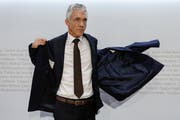 Voller Einsatz: Bundesanwalt Michael Lauber. (Bild: KEYSTONE/Peter Klaunzer)