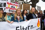 Klimademo in der Stadt Luzern am 6. April 2019 (Bild: Dominik Wunderli)