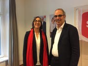 Die zwei SP-Leute für die Stadtratswahlen 2020: Judith Dörflinger und Beat Züsli. (Bild: Robert Knobel)