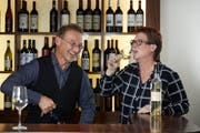 Peter Krummenacher aus Kägiswil und Conny Sticher aus Ebikon freuen sich über ihre Auszeichnungen. (Bild: Jakob Ineichen, Luzern, 25. September 2019)