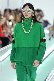 Die Farbe ist Programm: Gucci-Präsentation vergangenen Sonntag. Bild: Getty Images