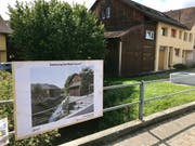 Der Gemeinderat hatte keine Mühen gescheut, die Auswirkungen der Bachsanierung an den jeweiligen Standorten zu visualisieren. (Bilder: Andrea Häusler)