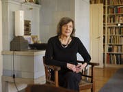 Zsuzsanna Gahse in ihrem Atelier Bild: Keystone