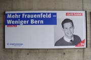 Wahlplakat Jungfreisinnige Partei, Cyrill Schöni (Bild: Laura Sachers)