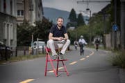 Der Parteilose Florian Studer, hier beim Rad- und Gehweg «Freigleis» beim Neubad in Luzern, will Ständerat werden. (Bild: Pius Amrein, 18. September 2019)