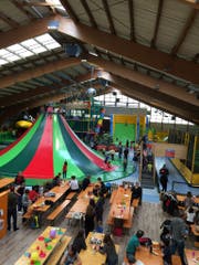 Der Indoor-Spielplatz beim Beo-Funpark.