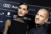 Wieder zusammen unterwegs: Stress und Ronja Furrer am Zurich Filmfestival. (Bild: Keystone)