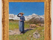 Das Licht der Alpen kommt in Giovanni Segantinis Werk «Mezzogiorno sulle alpi» besonders gut zur Geltung. (Bild: Kunstmuseum St. Gallen)