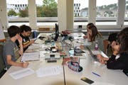 So sah es während der Wirtschaftswoche in einigen Räumlichkeiten der Huber + Suhner AG aus. (Bild: Simon Huber)