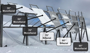 Die Forschungsgruppe Erneuerbare Energien der ZHAW Wädenswil testet sogenannte bifaziale Solaranlagen ob Davos. Im Gegensatz zu monofazialen Anlagen nutzen sie die Solarstrahlung auch auf der Modulrückseite zur Stromerzeugung. (Bild: ZHAW)