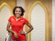 Der Formaufbau von Mujinga Kambundji scheint zu stimmen (Bild: KEYSTONE/JEAN-CHRISTOPHE BOTT)