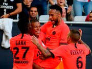Kylian Mbappé und Neymar jubeln wieder gemeinsam (Bild: KEYSTONE/AP/BOB EDME)
