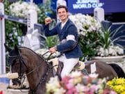 Steve Guerdat auf Alamo triumphierte am Grand Prix in Waregem (Bild: KEYSTONE/EPA TT NEWS AGENCY/BJORN LARSSON ROSVALL)