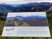 Das Toggenburg präsentiert sich auf einer der Tafeln. (Bild: PD)