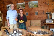 Meisterlandwirtin Cecile Vetsch und Obstbaumeister Lukas Vetsch, Grabs, sind dank beruflicher Weiterbildung bestens für Herausforderungen gerüstet. (Bild: Adi Lippuner)