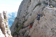 Der Wanderweg am Charren zwischen Nid- und Obwalden ist anspruchsvoll (Bild: PD)