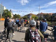 Am Samstag an der Klimademo in Bern. (Bild: Marcus Bitschnau - 28. September 2019)