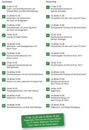 Das Programm des zweiten St.Galler Stägestadt-Tags.