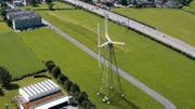 Vertikale Windräder können langsam drehen, ohne dass die Strömung am Rotorblatt abreisst.