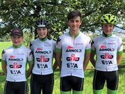Erfolreicher Urner Strassenfahrer-Nachwuchs (von links): Aline Epp, Lorena und Cyrill Leu, sowie Silvio Gisler. (Bild: PD)