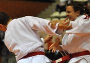 In Weinfelden zu sehen: Ju-Jitsu Kämpfe. (Bild: Fabienne Engbers, 22. November 2017)