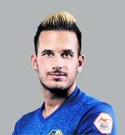 Daniel Follonier hier im FCL-Dress, als er 2017 von Sion nach Luzern wechselte. (Bild: PD, 21.09.2017)