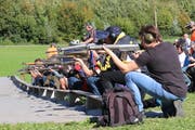 Die Gewehr-Schützen am Schwaderloh-Schiessen im Ausstich. (Bild: Barbara Hettich)