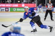 EVZ-Verteidiger Thomas Thiry im Champions-Hockey-League-Spiel gegen Rungsted. (Bild: Daniela Frutiger/freshfocus (Zug, 29. August 2019))