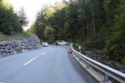 Auf dieser Strasse geschah der Unfall. (Bild: Kapo SG)