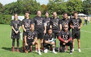 Erfolgreich: das Flag-Football-Team der Midland Bouncers. Bild: Lukas Amstutz (Luzern, 28. September 2019)