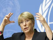 Zu wenig politischer Dialog und die Unterdrückung freier Meinungsäusserung - dies und weiteres beklagt die Uno-Hochkommissarin für Menschenrechte, Michelle Bachelet. (Bild: KEYSTONE/SALVATORE DI NOLFI)