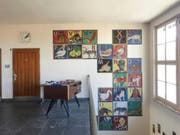 Das koloniale Wandalphabet aus dem Jahre 1949 im Schulhaus Wylergut in der Stadt Bern. (Bild: zvg/Tamara Janes)