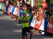 Vuelta-Etappensieg in der Heimat: Mikel Iturria siegt im Baskenland (Bild: KEYSTONE/AP/ALVARO BARRIENTOS)