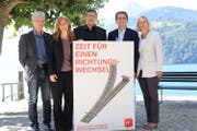 Urs Kälin (links) mit seinen Mitstreitern in der Zentralschweiz. (Bild: PD)