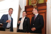 Plädieren für Lösungen mit gesundem Menschenverstand: Thomas Dufner, Angelo Fedi und Heinrich Speich (von links). (Bild: PD)