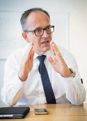 Hanspeter Thür, Regionalleiter Ostschweiz der UBS. (Bild: Ralph Ribi / St.Gallen, 5. September 2019)