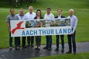 Freuen sich auf die Wega: Markus Livet, Godi Egger, Heinz Keller (Präsident des Vereins AachThurLand), Yvette Schalch, Rolf Brühlmann, Beat Stäheli und Jürg Köchli. (Bild: Monika Wick