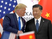 Der Handelsstreit zwischen den USA und China geht mittlerweile richtig ins Geld und lässt das Wirtschaftswachstum zurückgehen. (Archivbild Donald Trump und Xi Jinping) (Bild: KEYSTONE/AP/SUSAN WALSH)