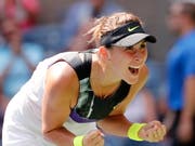 Jubelt sie in der Nacht auf morgen im Halbfinal gleich wieder? Belinda Bencic erfreut sich am US Open einer Traumform (Bild: KEYSTONE/EPA/JOHN G. MABANGLO)