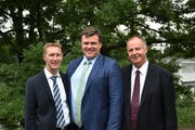 Die alte Bischofschaft der Mormonen (von links): Roland Roffler (Ratgeber), Fredy Gantner (Bischof), Thomas Koch (Ratgeber). (Bild: PD)