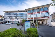 Das Haus Union und seine markante Fassade von der Seite des Blumenmarktes her. (Bild: Urs Bucher - 7. Mai 2019)